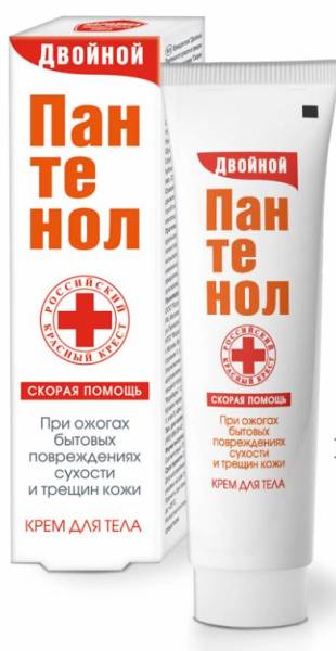 Пантенол крем для тела Скорая помощь Двойной от сухости и трещин кожи 75мл фотография