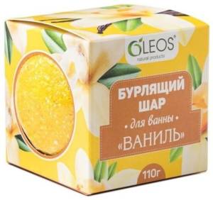 Бурлящий шар Ваниль Oleos 110г