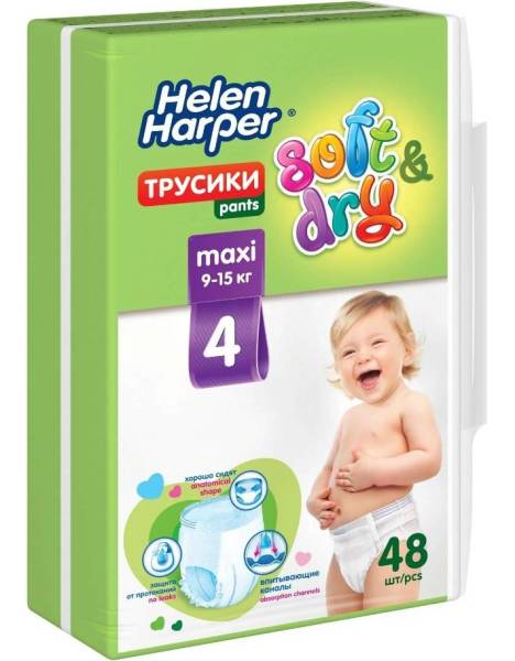 Трусики Хелен Харпер детские Soft and Dry Maxi 8-13кг 48шт фотография