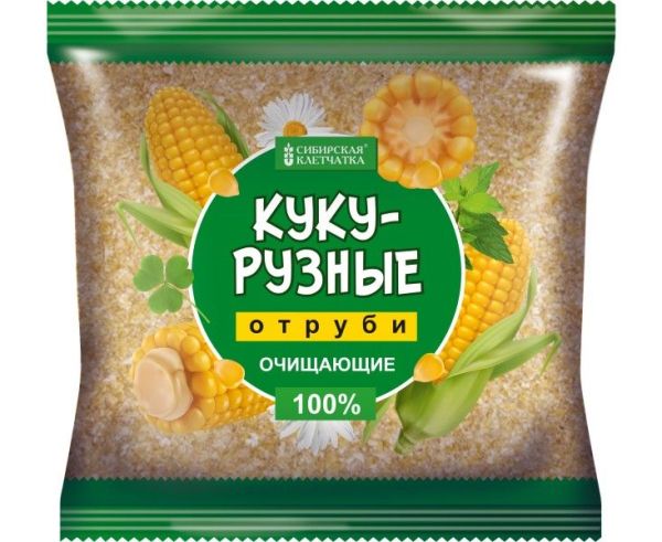 Отруби кукурузные Сибирские очищающие 180г фотография